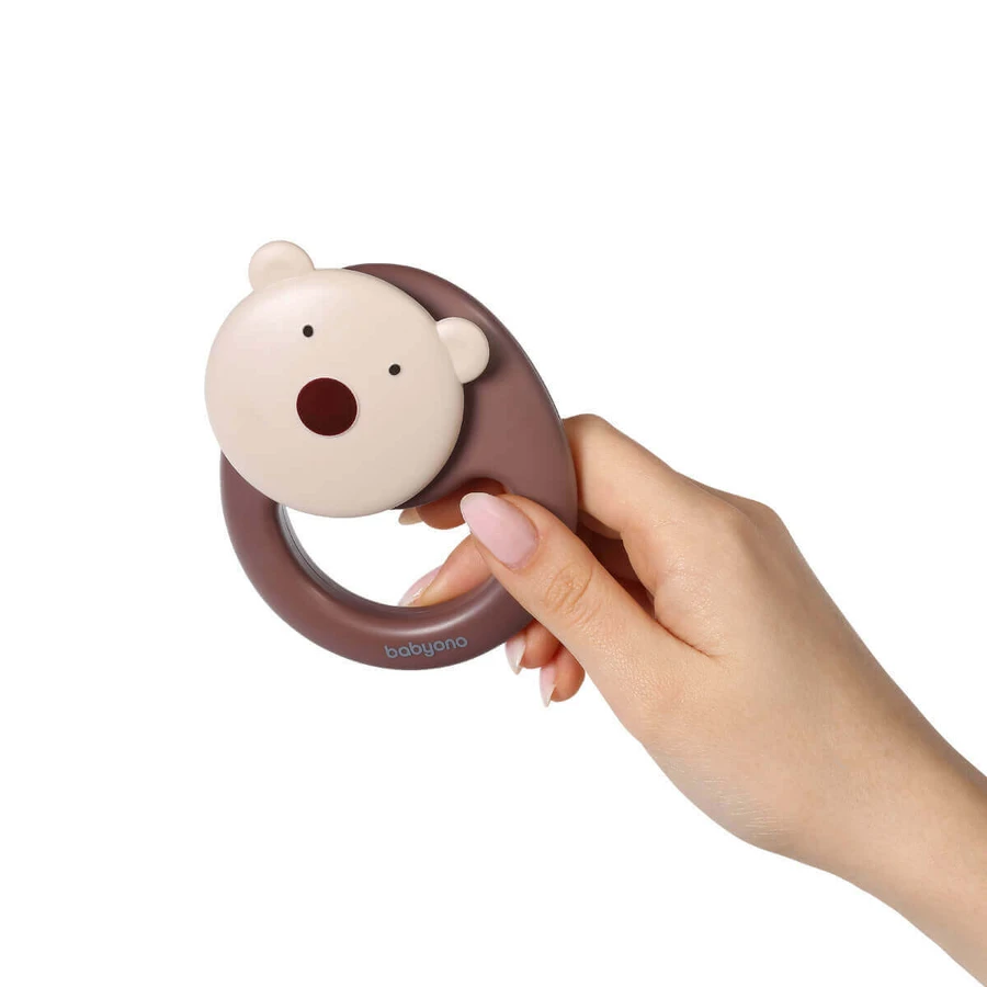 BabyOno, погремушка, мишка, от 3 месяцев, 1 шт.: цены и характеристики