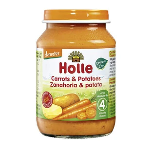 Органическое пюре из моркови и картофеля, 190 г, Holle Baby Food