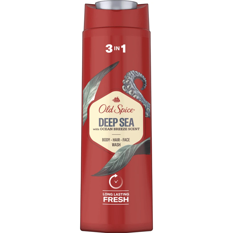 Old Spice Deep Sea 3 в 1 Гель для душа с ароматом приморских цитрусов и цветов 400 мл: цены и характеристики