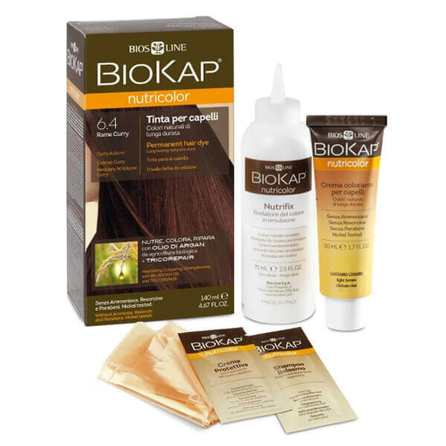 Biokap Nutricolor, краска для волос, 6.4 карри медный, 140 мл: цены и характеристики