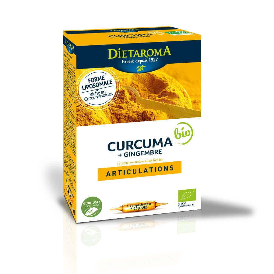 Куркума та імбир органічні, 20 пакетиків для пиття, Dietaroma: ціни та характеристики