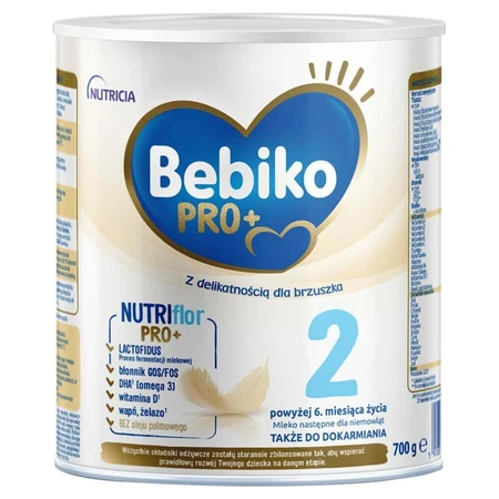 Bebiko Pro+ 2 Nutriflor Pro+, молочна суміш, після 6 місяців, 700 г: ціни та характеристики