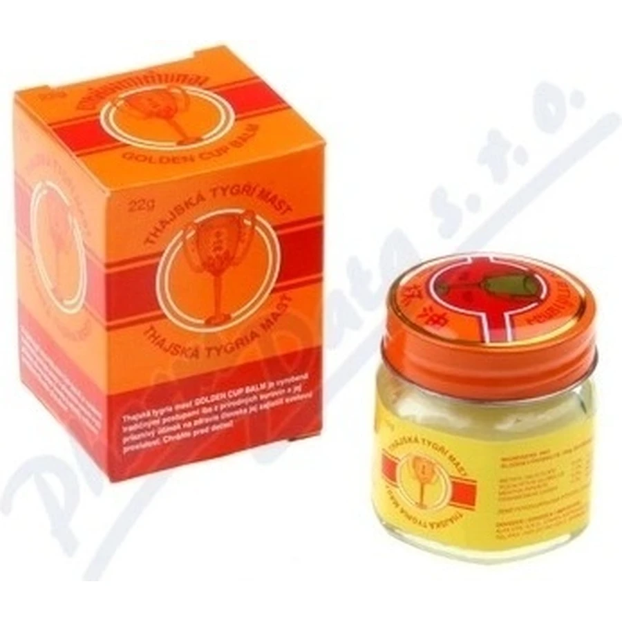 Тайська тигрова мазь GOLDEN CUP BALM 1×22 г, тигрова мазь: ціни та характеристики