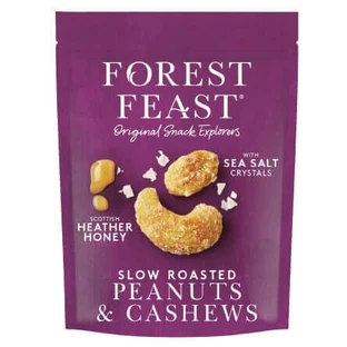 Суміш арахісу та кеш'ю з медом і морською сіллю, 120 г, Forest Feast