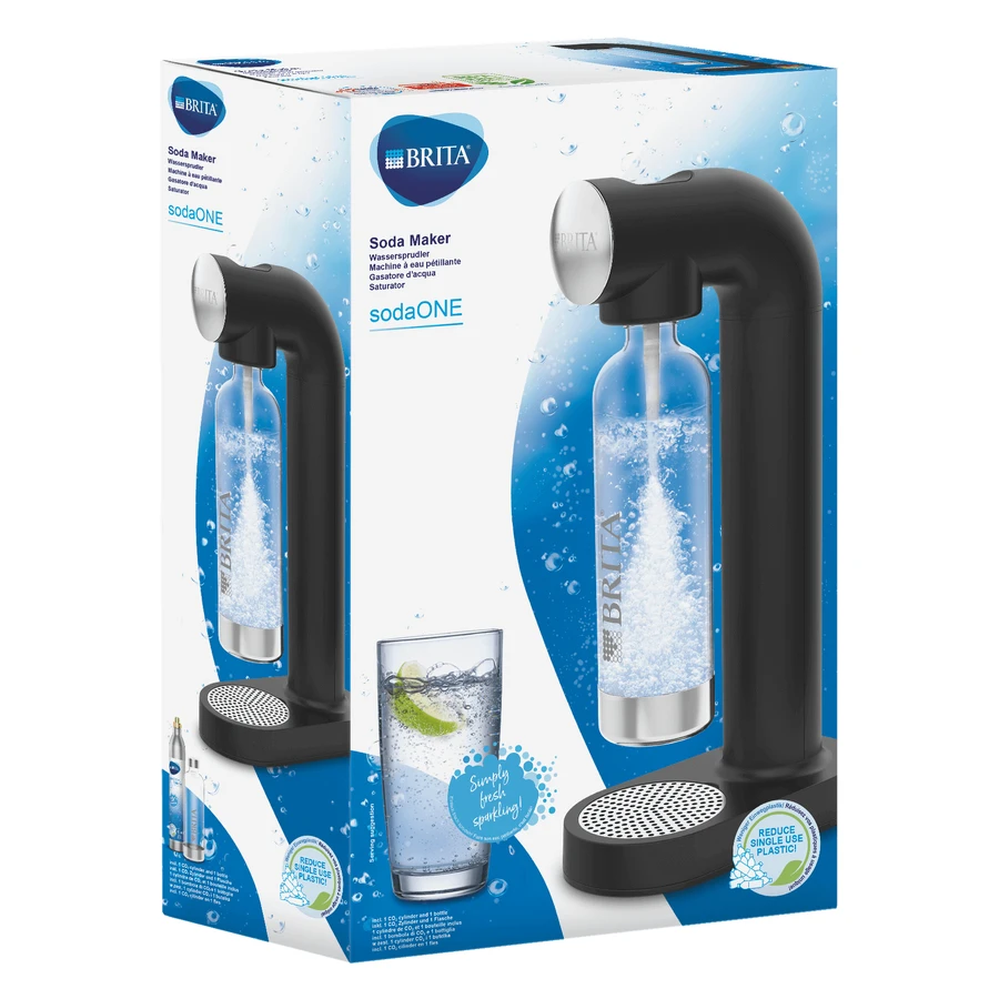 Brita SodaOne, насытитель газированной воды, черный: цены и характеристики