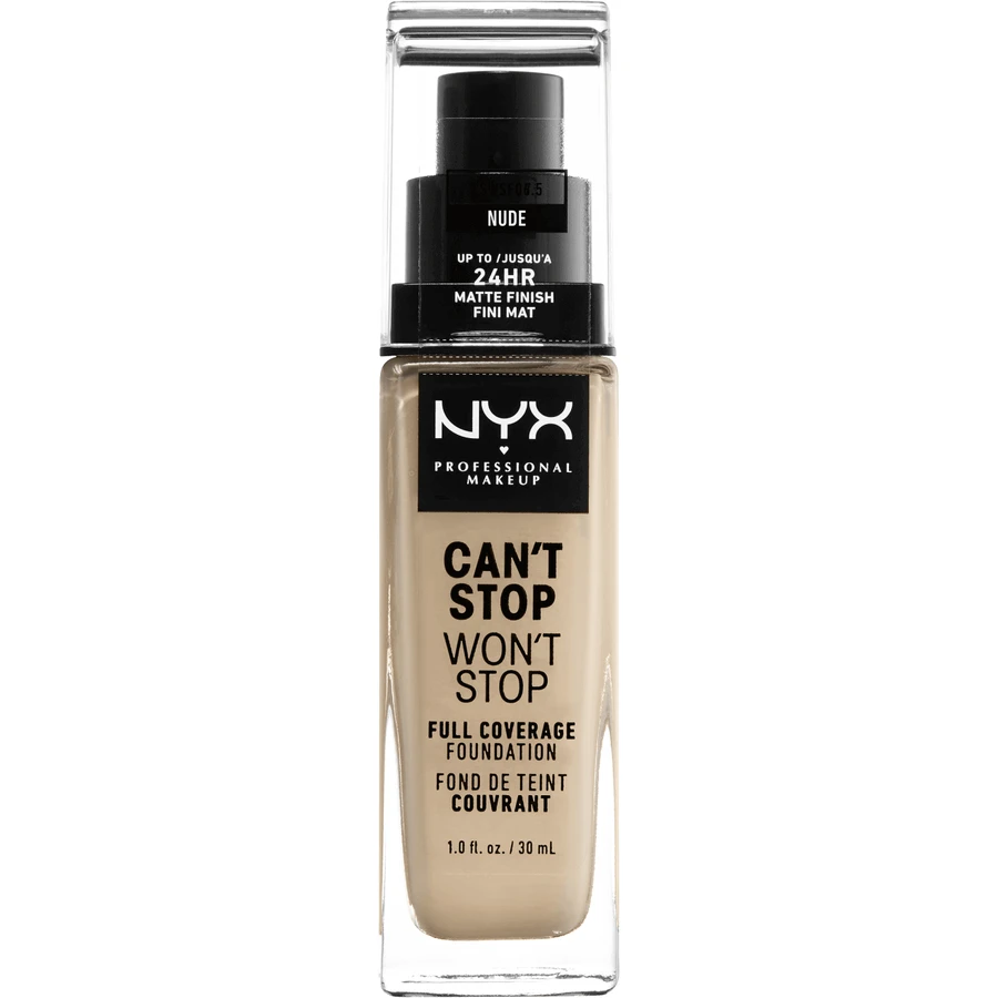 NYX Professional Makeup Can't Stop Won't Stop 24 hour Foundation High Coverage Make-up - 6.5 Nude 30 мл: цены и характеристики