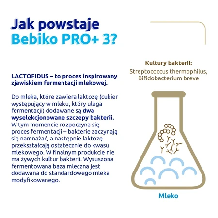 Bebiko Pro+ 3 Nutriflor Pro+, модифіковане молоко, від 1 року, 700 г: ціни та характеристики