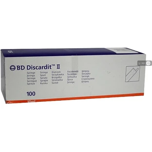 Шприц инъекционный одноразового применения "bd plastipak" с концом для насадки катетера 100 мл