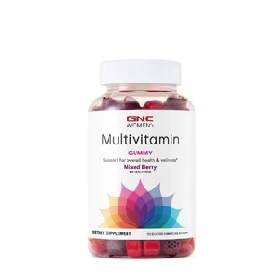 Gnc Women's Multivitamin Gummy, полівітамінні жуйки для жінок з ягідним смаком, 120 жуйок