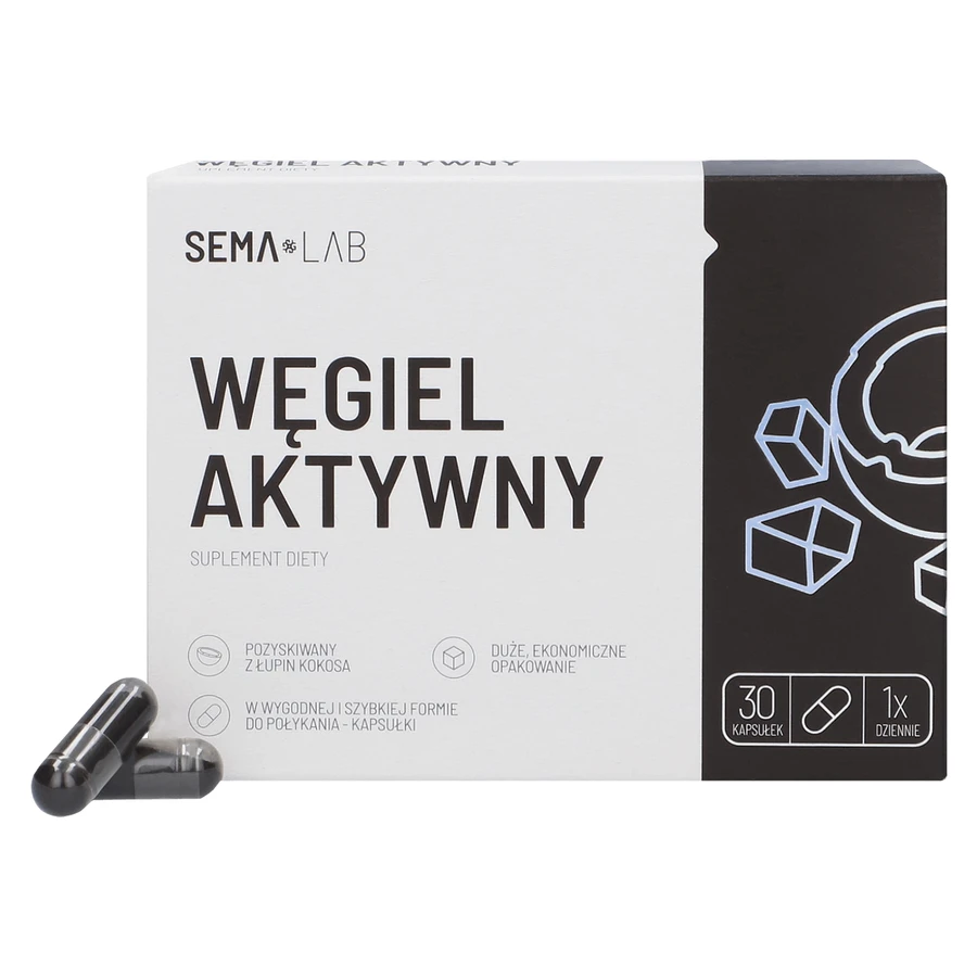 SEMA Lab Активированный уголь, 30 капсул: цены и характеристики