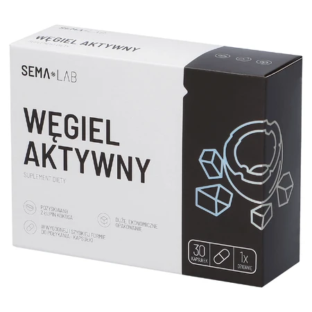 SEMA Lab Активированный уголь, 30 капсул: цены и характеристики