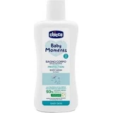 CHICCO Дитячий шампунь для тіла BABY MOMENTS PROTECTION 1×200 мл, м'яко очищає шкіру дитини