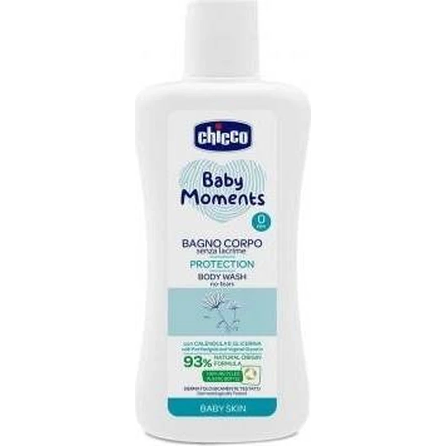 CHICCO Baby Body Wash BABY MOMENTS PROTECTION 1×200 мл, вечно очищает кожу ребенка: цены и характеристики