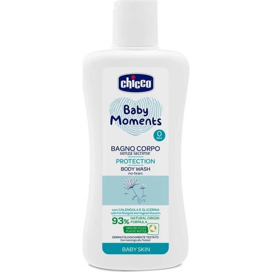 CHICCO Baby Body Wash BABY MOMENTS PROTECTION 1×200 мл, вечно очищает кожу ребенка: цены и характеристики