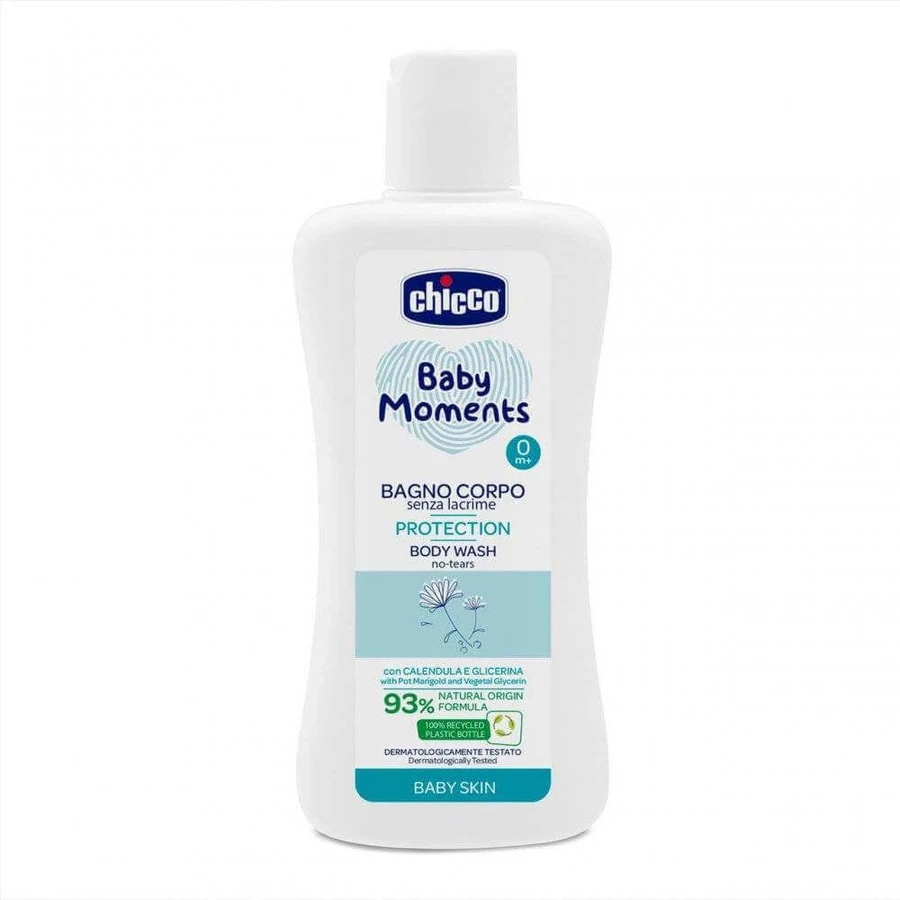 CHICCO Baby Body Wash BABY MOMENTS PROTECTION 1×200 мл, вечно очищает кожу ребенка: цены и характеристики