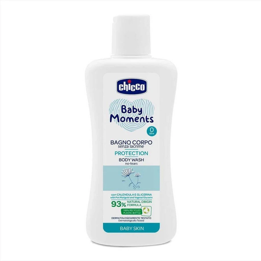 CHICCO Baby Body Wash BABY MOMENTS PROTECTION 1×200 мл, вечно очищает кожу ребенка: цены и характеристики