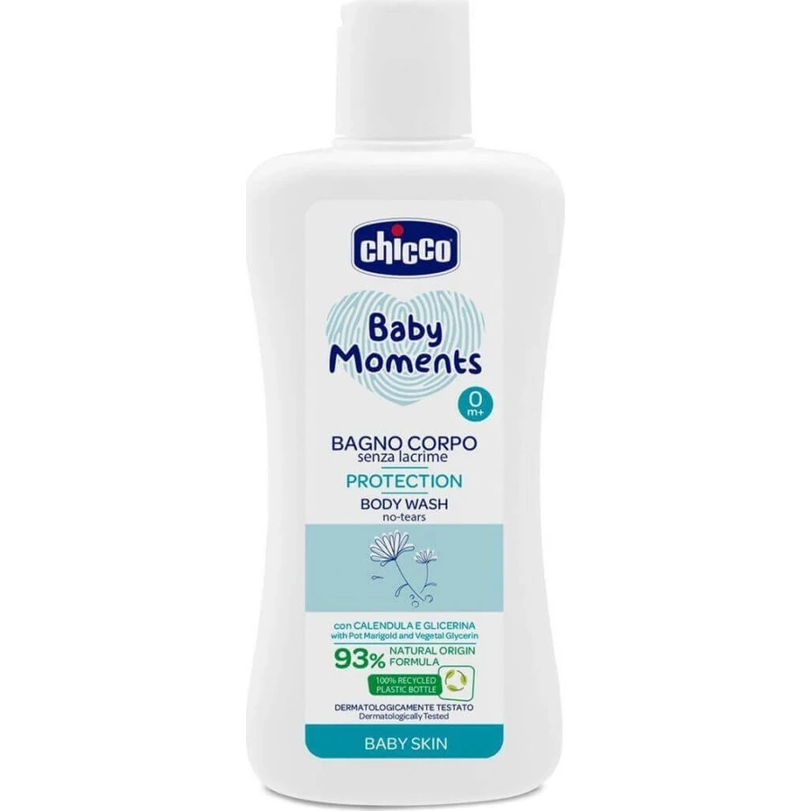 CHICCO Baby Body Wash BABY MOMENTS PROTECTION 1×200 мл, вечно очищает кожу ребенка: цены и характеристики