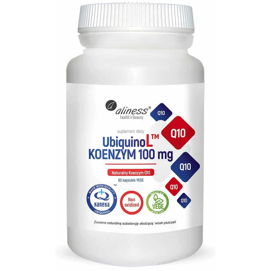 UbiquinoL KANEKA Натуральный коэнзим Q10 100 мг 60 капсул vege Aliness: цены и характеристики