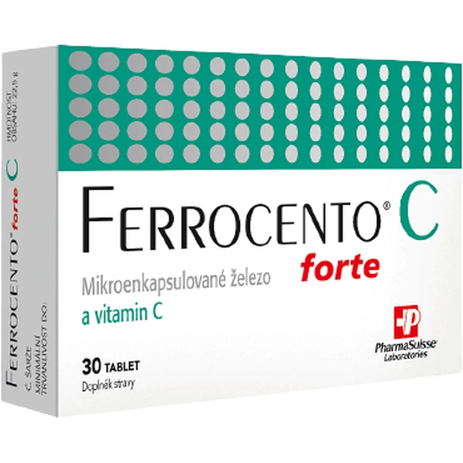 PharmaSuisse FERROCENTO forte C 30 таблеток: цены и характеристики
