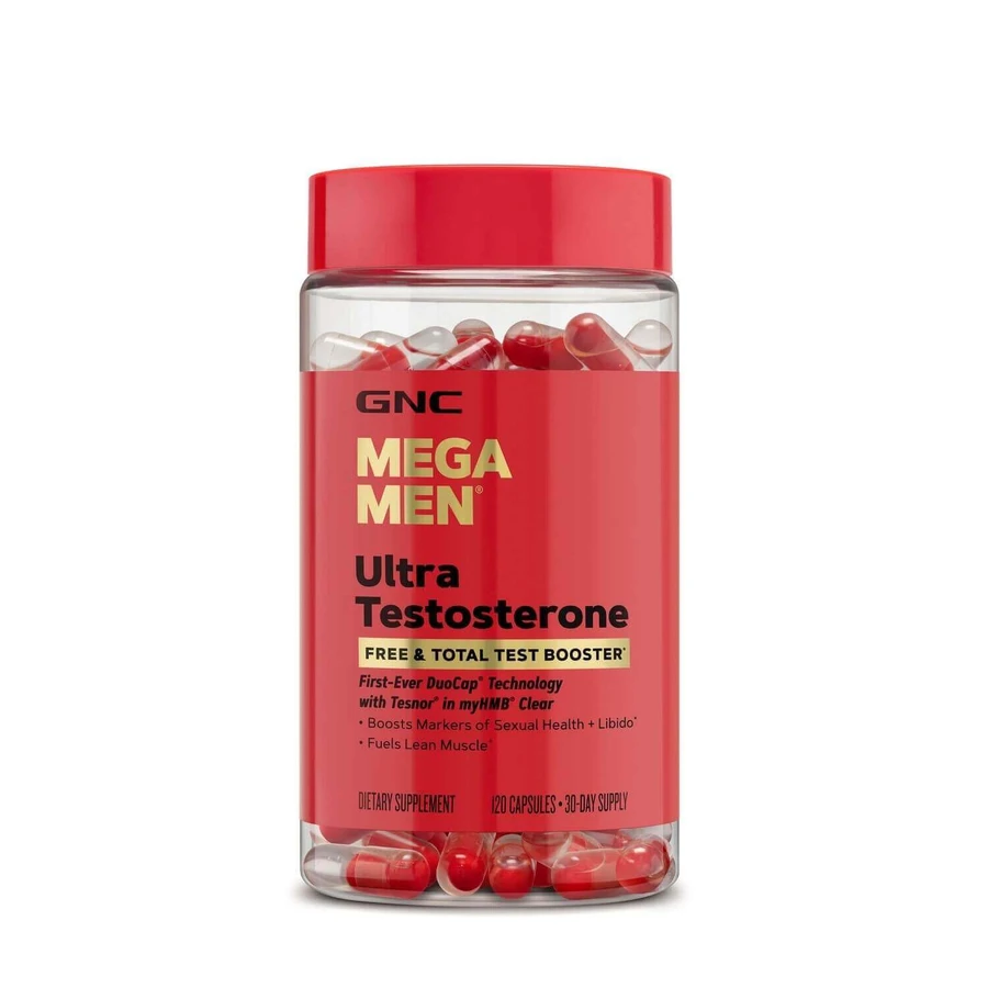 Mega Men® Ultra Testosterone, усовершенствованная формула для повышения свободного и общего тестостерона, 120 капс, GNC, GNC: цены и характеристики