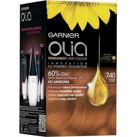 Garnier Olia стійка фарба для волосся 7.40 Набір для перманентної фарби для волосся інтенсивної міді 1×1: ціни та характеристики
