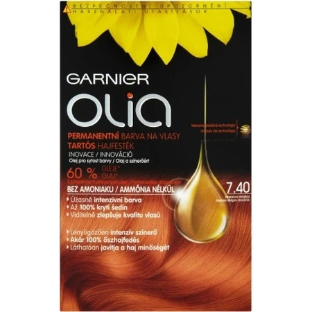 Garnier Olia стійка фарба для волосся 7.40 Набір для перманентної фарби для волосся інтенсивної міді 1×1: ціни та характеристики