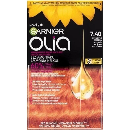 Garnier Olia стійка фарба для волосся 7.40 Набір для перманентної фарби для волосся інтенсивної міді 1×1: ціни та характеристики