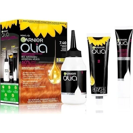 Garnier Olia стійка фарба для волосся 7.40 Набір для перманентної фарби для волосся інтенсивної міді 1×1: ціни та характеристики