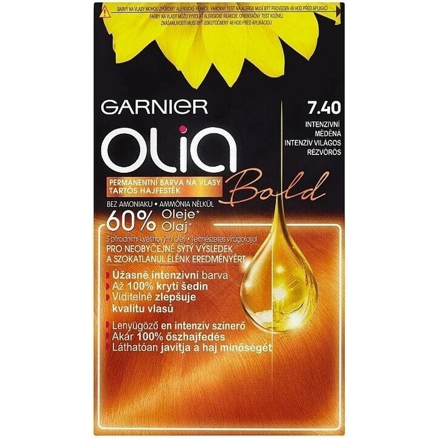 Garnier Olia стійка фарба для волосся 7.40 Набір для перманентної фарби для волосся інтенсивної міді 1×1: ціни та характеристики