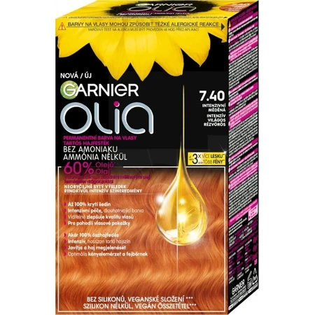 Garnier Olia стійка фарба для волосся 7.40 Набір для перманентної фарби для волосся інтенсивної міді 1×1: ціни та характеристики