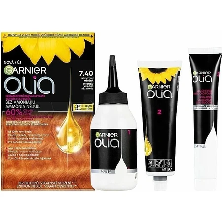 Garnier Olia стійка фарба для волосся 7.40 Набір для перманентної фарби для волосся інтенсивної міді 1×1: ціни та характеристики
