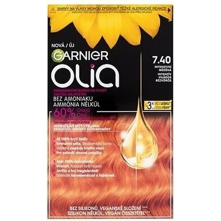 Garnier Olia стійка фарба для волосся 7.40 Набір для перманентної фарби для волосся інтенсивної міді 1×1: ціни та характеристики