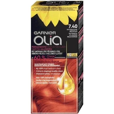 Garnier Olia стійка фарба для волосся 7.40 Набір для перманентної фарби для волосся інтенсивної міді 1×1: ціни та характеристики