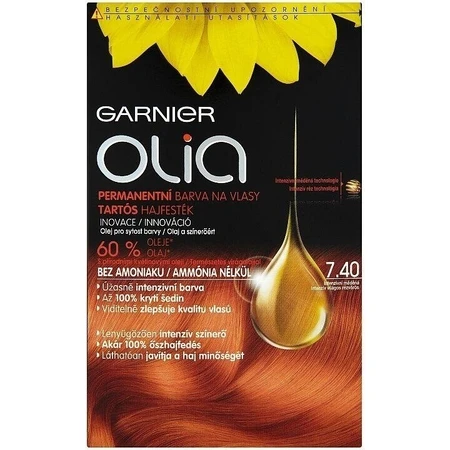 Garnier Olia стійка фарба для волосся 7.40 Набір для перманентної фарби для волосся інтенсивної міді 1×1: ціни та характеристики