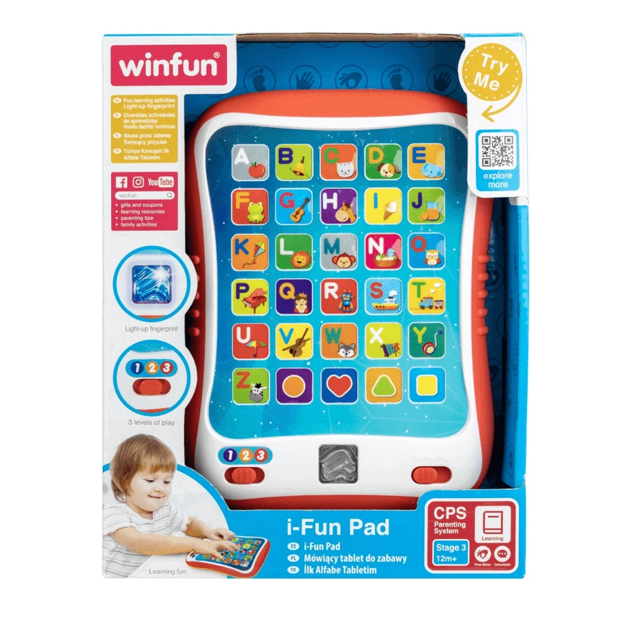 Интерактивный развивающий планшет, +12 месяцев, Winfun: цены и характеристики