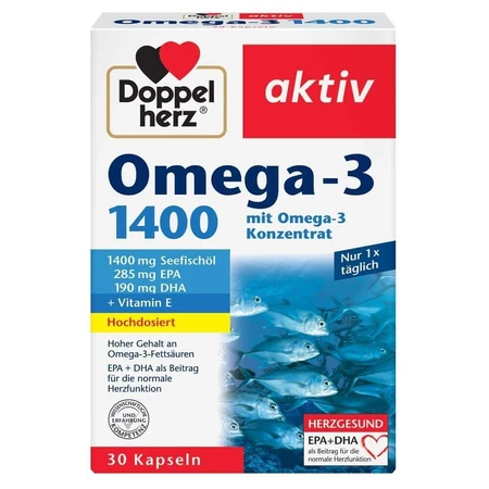 Омега-3 1400, 30 капсул, Doppelherz: ціни та характеристики