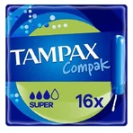 Tampax Compak, гігієнічні тампони з аплікатором, Super, 16 шт.: ціни та характеристики