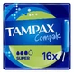 Tampax Compak, гігієнічні тампони з аплікатором, Super, 16 шт.