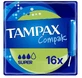 Tampax Compak, гигиенические тампоны с аппликатором, Super, 16 шт.