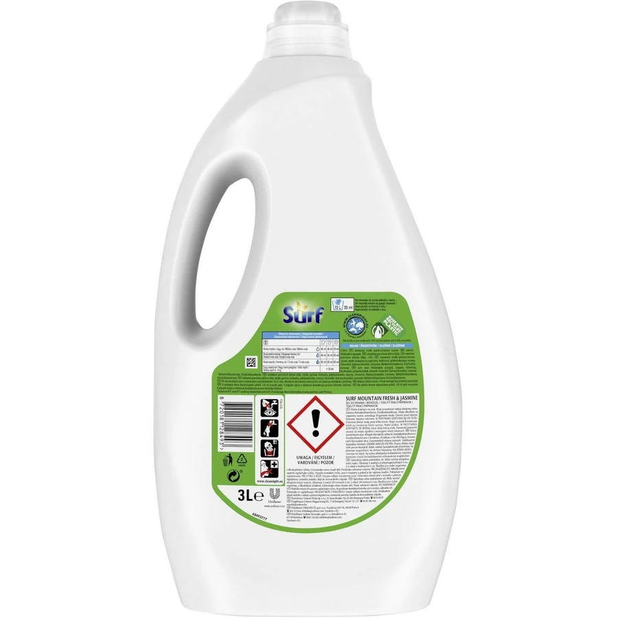 Гель для прання Surf Mountain Fresh 3 л: ціни та характеристики