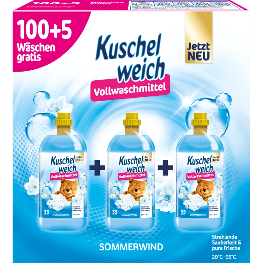 Гель для стирки Kuschelweich универсальный - Летний бриз 5,775 л: цены и характеристики