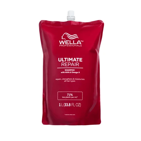Шампунь с AHA и Омега 9 для поврежденных волос Ultimate Repair, 1 литр, Wella Professionals: цены и характеристики