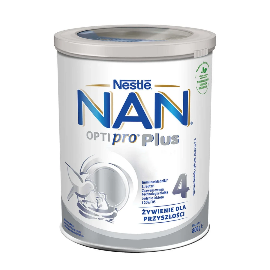 Nestle NAN Optipro Plus 4, модифицированное молоко для детей старше 2 лет, 800 г УПАКОВКА С ДЕФЕКТОМ: цены и характеристики