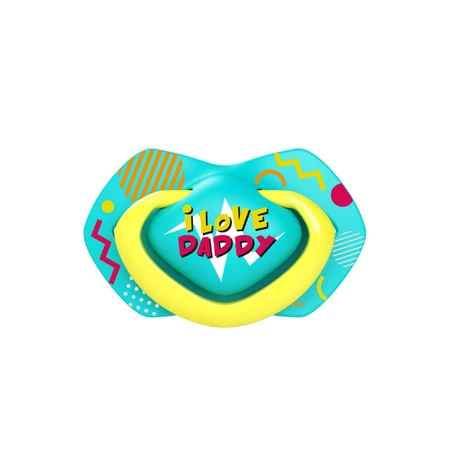 Canpol Babies, пустышка, силиконовая, симметричная, Neon Love, голубая, 22/653, 6-18 месяцев, 2 штуки: цены и характеристики