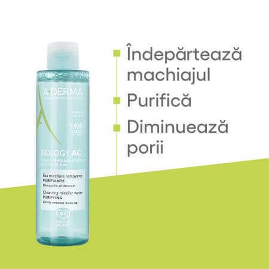 A-Derma Biology AC Очищающая мицеллярная вода, 200 мл: цены и характеристики