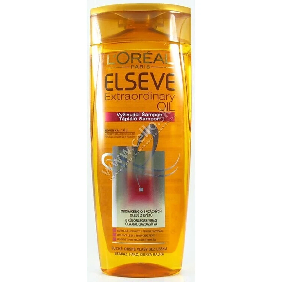 ELSEVE EXTRAORDINALY OIL 1×250 мл, шампунь для сухого волосся: ціни та характеристики
