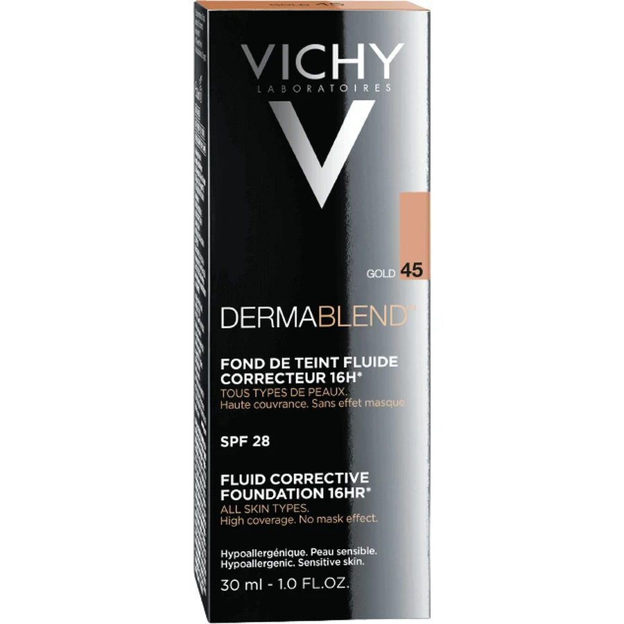 Vichy Dermablend 45 Корректирующий флюид для макияжа 30 мл: цены и характеристики