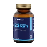 Pureo Health Вітамін B3 Forte, ніацин 500 мг, 60 вегетеріанських капсул