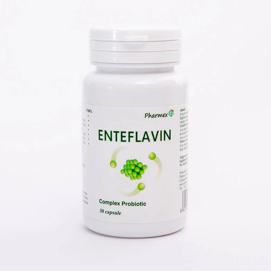 Ентефлавін, 30 капсул, Pharmex: ціни та характеристики