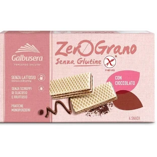 Шоколадные вафли без глютена, 180 г, Galbusera